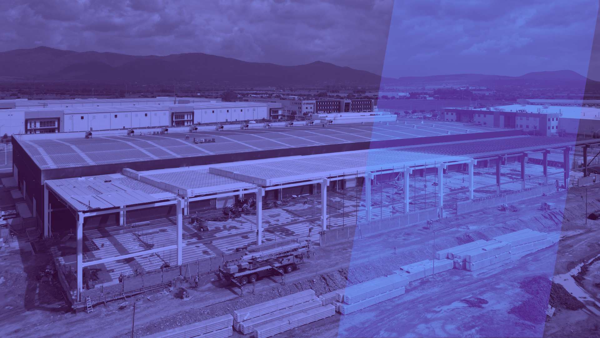 Plataforma metálica de producción